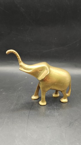 Vintage solid brass elephant - vintage,
