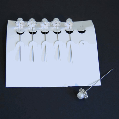Large pearl with diamante - x,
