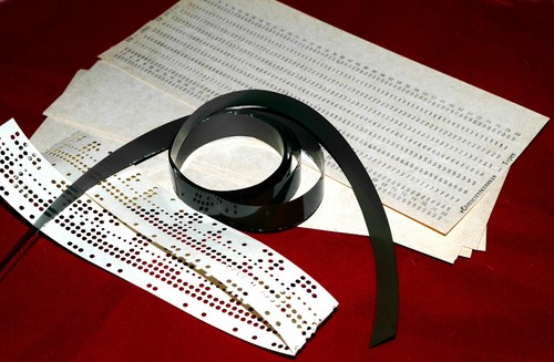 Set soviet punch cards - set,