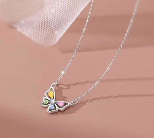 Crystal colourful butterfly - colourful,
