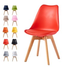 Set of 1/2/4 Dining Chairs Designer Chairs Wooden Home Office Commercial EVA