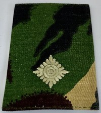 Second Lieutenant British Military Issue DPM Camouflage Combat Rank Slide