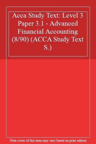 Acca study text - study, paper