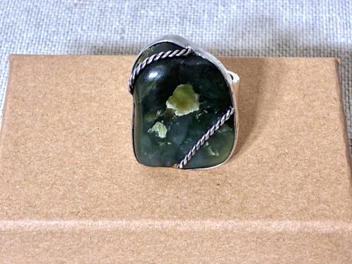 Vintage sterling silver green - sterling,