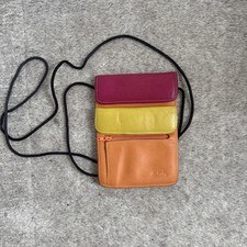 Tula Leather Purse Bag Document Organiser  preloved crossbody 