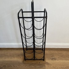 Black Wrought Iron 10 Bottle