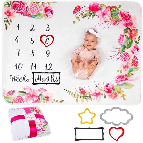 Baby milestone blanket - milestone,