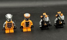 4 Ninjago Constrictai Figures - 1 Snike 1 Chokun & 2 Bytar - CRACKS - READ DESC