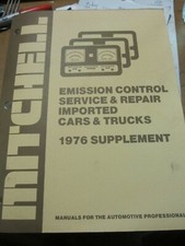 Mitchell emission GUIDE 1976 PORSCHE 912E TURBO CARRERA RENAULT R5  MAZDA COSMO
