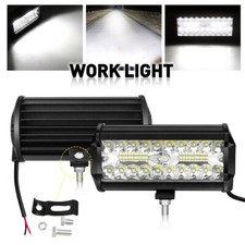 2X LED Work Light Bar Flood Spot Lights Driving Lamp Offroad Car Truck SUV 12V