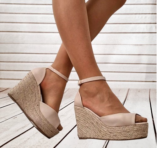 Womens ladies platform wedge - ladies,