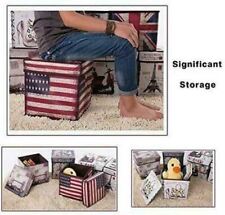 Folding Storage Ottoman Seat