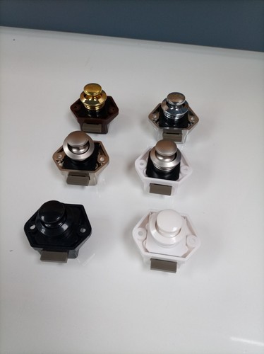 Mini push button catch - button,
