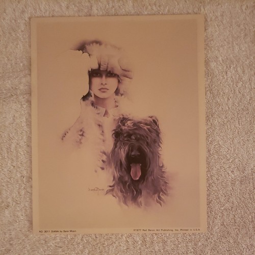 Vintage 1977 sara - moon, litho
