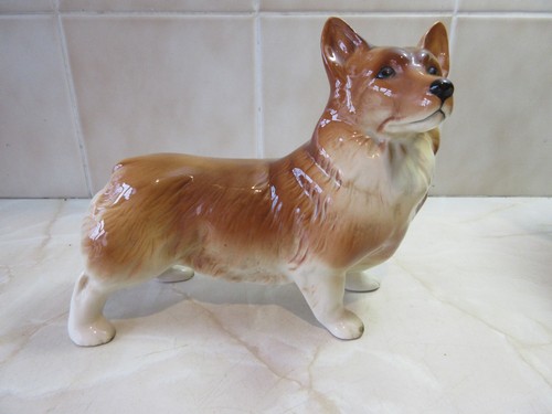 Welsh corgi figurine stamped
