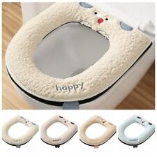 Soft Bathroom Toilet Seat Closestool UK Washable Warmer Mat Cover Pad Cushion