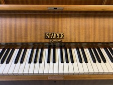 Antique Upright Piano - Stainer of London - Good Working Condition