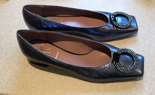 Blue metallic evening - evening, shoes
