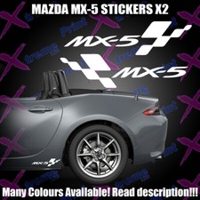 Mazda MX5 Decals / Stickers 1x