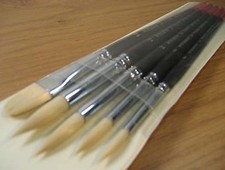 Artmaster Oil Brush Set - Round 6,8,10,12 + Filbert