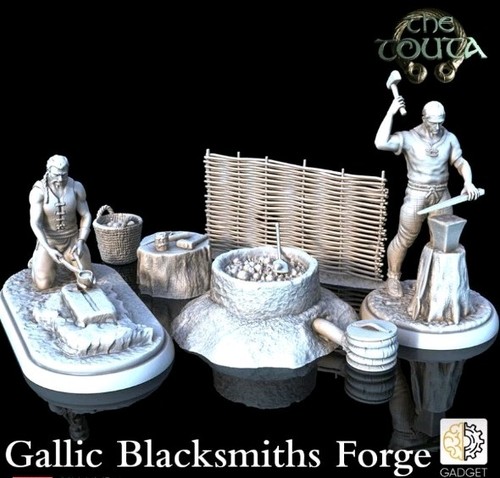 Unpainted 28mm gallic - unpainted,