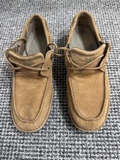 Cat Loafer Shoes Men’s  Size UK8  Light Brown / Tan Lace Up Good Condition