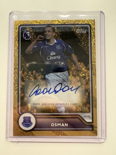 Leon osman everton autograph - leon,