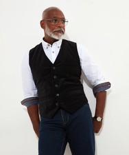 Joe Browns Men's Velvet Pinstripe Suit Waistcoat