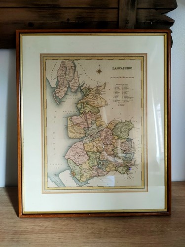 Framed antique print - antique, of