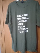 Khaki T Shirt Brand New Size Large F**KOFF logo