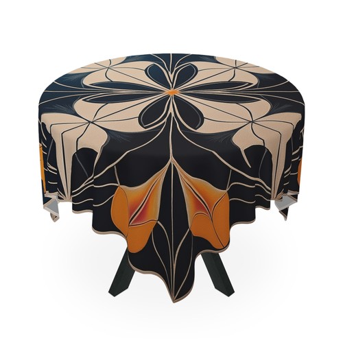 Art deco floral - deco, tablecloth