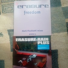 Erasure 2x12" Vinyl Promo mini Collection rain plus freedom sometimes in my arms