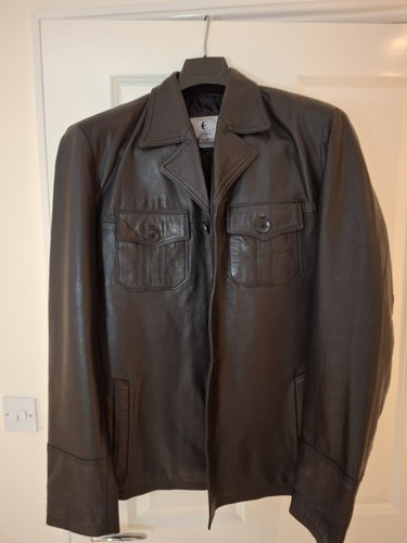 Men black leather - black,