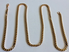 HEAVY 9CT YELLOW GOLD BOX LINK