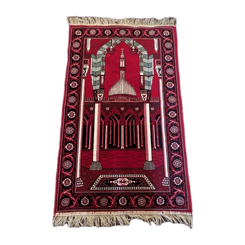 Vintage muslim prayer rug - vintage,