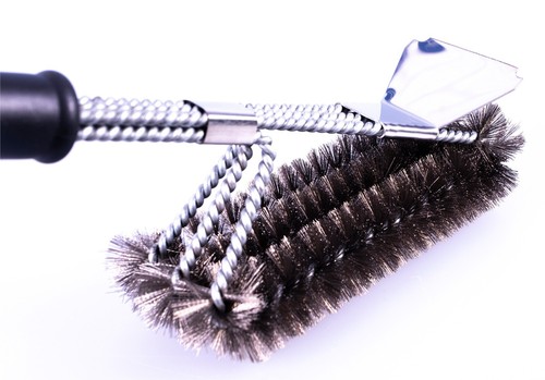 Long handled bbq cleaning - handled,