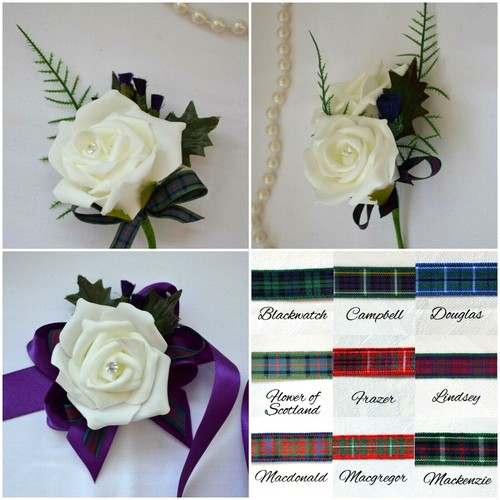 Scottish buttonholes wedding - buttonholes,