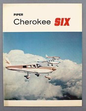 PIPER CHEROKEE SIX MANUFACTURERS SALES BROCHURE FACTORY