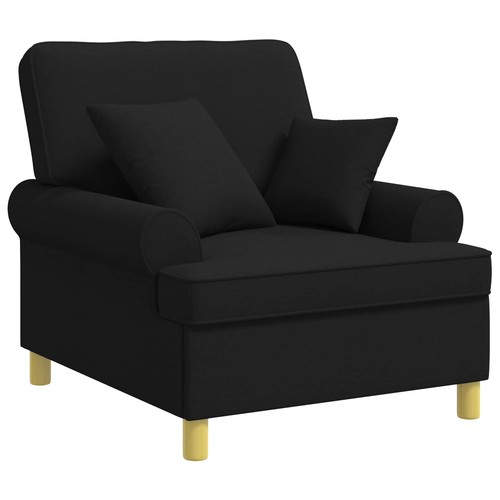 Armchair with cushions fabric - armchair,