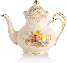 YOLIFE Floral Teapot, 35Oz/4