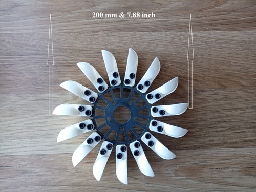 Pelton turbine wheel 200mm - pelton,