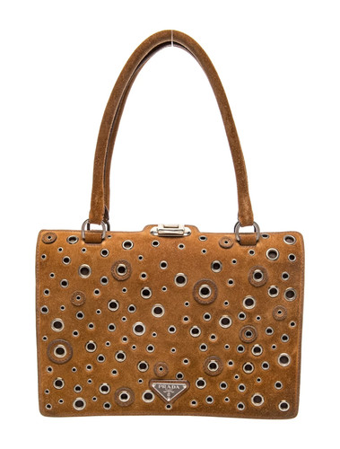 Prada brown suede scamosciato - brown,
