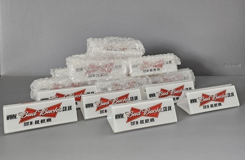 Budweiser menu holder pub - holder,