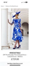 Veromia Irresistible Mother of the Bride/Groom Dress IR4053 Cobalt/Ocean Blue