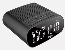 Bush Abbey DAB+ FM Clock Radio Bedside - Dual Alarm - Black (NEW)