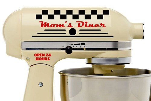 Moms diner decal - diner,