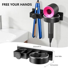 Self Adhesive Hair Dryer Holder Wall Mounted Hair Straightener Holder  Bathroom