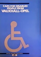 Vauxhall-Opel Cars for disabled people brochure 1985