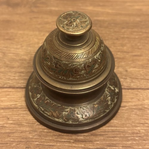 Vintage brass engraved floral - vintage,