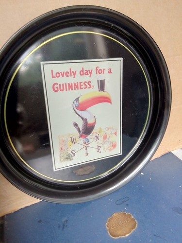 Guinness round tray - guinness,
